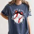 Loud & Proud Baseball Mom Baseballs Mother Sport Women Girls Women's Comfort Colors T-Shirt Moss