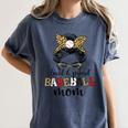 Loud And Proud Baseball Mom Messy Bun Leopard Baseball Mom Women's Comfort Colors T-Shirt Moss Loud And Proud Baseball Mom Messy Bun Leopard Baseball Mom Women's Comfort Colors T-Shirt Moss