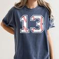 Lucky Number 13 Baseball Mom Baseball Number 13 Lucky 13 Women's Comfort Colors T-Shirt Moss Lucky Number 13 Baseball Mom Baseball Number 13 Lucky 13 Women's Comfort Colors T-Shirt Moss