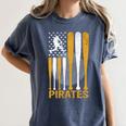 Pirates Baseball Fan Apparel For Sports Enthusiasts Women's Comfort Colors T-Shirt Moss Pirates Baseball Fan Apparel For Sports Enthusiasts Women's Comfort Colors T-Shirt Moss