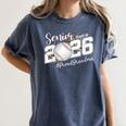 Proud Senior Grandma Class Of 2026 Baseball Graduate Leopard Women's Comfort Colors T-Shirt Moss Proud Senior Grandma Class Of 2026 Baseball Graduate Leopard Women's Comfort Colors T-Shirt Moss