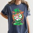 St Patrick Day Baseball Drip Ice Cream Kids Boys Men Women's Comfort Colors T-Shirt Moss St Patrick Day Baseball Drip Ice Cream Kids Boys Men Women's Comfort Colors T-Shirt Moss
