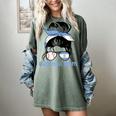 Argentina Baseball Mom Messy Bun Women's Comfort Colors T-Shirt Berry
