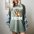 Baseball Mom Leopard Heart Matching Family Women's Comfort Colors T-Shirt Berry