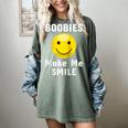 Boobies Make Me Smile Mardi Gras Raglan Baseball Tee Women's Comfort Colors T-Shirt Berry
