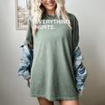 Everything Hurts Baseball Blue Women's Comfort Colors T-Shirt Berry Everything Hurts Baseball Blue Women's Comfort Colors T-Shirt Berry