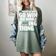 Might As Well Go Win The Whole Thing Baseball Apparel Women's Comfort Colors T-Shirt Berry