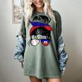 Haitian Baseball Mom Haiti Flag Baseball Girl Women's Comfort Colors T-Shirt Berry