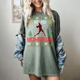 Ho Ho Homerun Xmas Sports Player Baseball Ugly Christmas Women's Comfort Colors T-Shirt Berry