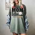 Proud Mom Of An Awesome Baseball Player Baseball Mom Women's Comfort Colors T-Shirt Berry Proud Mom Of An Awesome Baseball Player Baseball Mom Women's Comfort Colors T-Shirt Berry