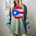 Puerto Rico Baseball Flag Boricua Beisbol Fan Gear Women's Comfort Colors T-Shirt Berry Puerto Rico Baseball Flag Boricua Beisbol Fan Gear Women's Comfort Colors T-Shirt Berry