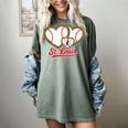 St Louis Leopard Heart Baseball Batter Boys Fan Women's Comfort Colors T-Shirt Berry St Louis Leopard Heart Baseball Batter Boys Fan Women's Comfort Colors T-Shirt Berry