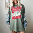 Stealing Hearts Like I Steal Bases Cute Baseball Valentine Women's Comfort Colors T-Shirt Berry Stealing Hearts Like I Steal Bases Cute Baseball Valentine Women's Comfort Colors T-Shirt Berry