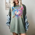 Valentines Baseball Heart Dripping Ice Cream Gen Z Alpha Women's Comfort Colors T-Shirt Berry