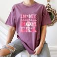Coquette Bow In My Baseball Mom Era Baseball Mama Mother Day Women's Comfort Colors T-Shirt Blue Jean