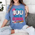 100 Days Of School Baseball Drip Bat 100th Day Of School Boy Women's Comfort Colors T-Shirt Chalky Mint