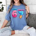 I Was 6 Now I'm 7 Birthday Baseball Drip For Boys Kid Women's Comfort Colors T-Shirt Chalky Mint
