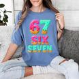67 Ice Cream Drip Baseball Six Seven 6-7 Meme Teen Boy Women's Comfort Colors T-Shirt Chalky Mint