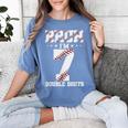 7th Birthday Baseball Bruh I'm 7 Double Digits 7 Years Old Women's Comfort Colors T-Shirt Chalky Mint 7th Birthday Baseball Bruh I'm 7 Double Digits 7 Years Old Women's Comfort Colors T-Shirt Chalky Mint
