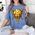 Baseball Drip Ice Cream Camo Cool Women's Comfort Colors T-Shirt Chalky Mint