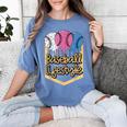 Baseball Lifestyle Ball Sprinkles Drip Boys Kids Men Teen Women's Comfort Colors T-Shirt Chalky Mint