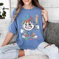 Baseball Mascot Attitude Graffiti Splash Bat Cap Women's Comfort Colors T-Shirt Chalky Mint Baseball Mascot Attitude Graffiti Splash Bat Cap Women's Comfort Colors T-Shirt Chalky Mint