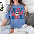 In My Baseball Mom Era Smile Face Retro Women's Comfort Colors T-Shirt Chalky Mint
