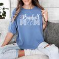 Baseball Mom Leopard Game Day Women's Comfort Colors T-Shirt Chalky Mint