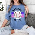 Baseball Mom Sports Mom Proud Baseball Mom Women's Comfort Colors T-Shirt Chalky Mint