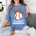 Baseball MomMom Baseball Player Leopard Mom Mom Women's Comfort Colors T-Shirt Chalky Mint