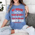 Baseball Moms My Kids Are Dirty Too Women's Comfort Colors T-Shirt Chalky Mint