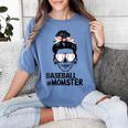 Baseball Momster Messy Bun Skull Mom For Women Halloween Women's Comfort Colors T-Shirt Chalky Mint Baseball Momster Messy Bun Skull Mom For Women Halloween Women's Comfort Colors T-Shirt Chalky Mint