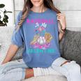 Baseball Is My Valentine Ice Cream Drip Crossed Bats Sport Women's Comfort Colors T-Shirt Chalky Mint