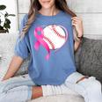 Breast Cancer Awareness Baseball Mom Women's Comfort Colors T-Shirt Chalky Mint Breast Cancer Awareness Baseball Mom Women's Comfort Colors T-Shirt Chalky Mint