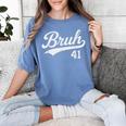 Bruh Baseball Style Number 41 Sports Bro Slang Meme Brother Women's Comfort Colors T-Shirt Chalky Mint Bruh Baseball Style Number 41 Sports Bro Slang Meme Brother Women's Comfort Colors T-Shirt Chalky Mint