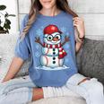 Christmas Baseball Snowman Xmas Pajamas Women Men Boys Women's Comfort Colors T-Shirt Chalky Mint Christmas Baseball Snowman Xmas Pajamas Women Men Boys Women's Comfort Colors T-Shirt Chalky Mint