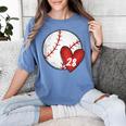 Custom Baseball Mom Number 28 Heart For Mom Mommy Women's Comfort Colors T-Shirt Chalky Mint Custom Baseball Mom Number 28 Heart For Mom Mommy Women's Comfort Colors T-Shirt Chalky Mint