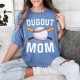 Dugout Mom Baseball Mommy Baseball Mother's Day Women's Comfort Colors T-Shirt Chalky Mint