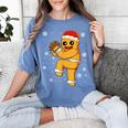 Gingerbread Man Baseball Christmas Women's Comfort Colors T-Shirt Chalky Mint Gingerbread Man Baseball Christmas Women's Comfort Colors T-Shirt Chalky Mint
