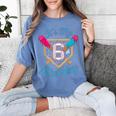 It's My 6th Birthday Baseball Fan Fun Party Celebration Women's Comfort Colors T-Shirt Chalky Mint