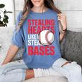 Kids Stealing Hearts Like I Steal Bases Cute Baseball Boys Women's Comfort Colors T-Shirt Chalky Mint Kids Stealing Hearts Like I Steal Bases Cute Baseball Boys Women's Comfort Colors T-Shirt Chalky Mint