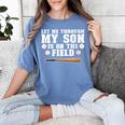 Let Me Through My Son Is Out The Field Baseball Mom Women's Comfort Colors T-Shirt Chalky Mint Let Me Through My Son Is Out The Field Baseball Mom Women's Comfort Colors T-Shirt Chalky Mint