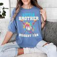 Little Brother Biggest Fan Baseball Cream Drip Crossed Bats Women's Comfort Colors T-Shirt Chalky Mint Little Brother Biggest Fan Baseball Cream Drip Crossed Bats Women's Comfort Colors T-Shirt Chalky Mint