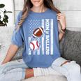 Mom Of Ballers USA Flag Football Baseball Mom Women's Comfort Colors T-Shirt Chalky Mint Mom Of Ballers USA Flag Football Baseball Mom Women's Comfort Colors T-Shirt Chalky Mint