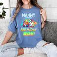 Nanny Of The Birthday Boy Baseball Football Colorful Women's Comfort Colors T-Shirt Chalky Mint Nanny Of The Birthday Boy Baseball Football Colorful Women's Comfort Colors T-Shirt Chalky Mint