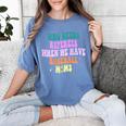 Who Needs Referees When We Have Baseball Moms Women's Comfort Colors T-Shirt Chalky Mint