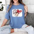 Peace Love Baseball Mom Mommy Women's Comfort Colors T-Shirt Chalky Mint