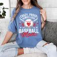 Proud Baseball Mom For Women Mom Baseball Mama Women's Comfort Colors T-Shirt Chalky Mint