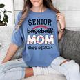 Senior Baseball Mom Class Of 2024 High School College Sports Women's Comfort Colors T-Shirt Chalky Mint