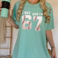 I Was 6 Now I'm 7 Year Old Birthday 67 Meme Baseball Bday Women's Comfort Colors T-Shirt Violet
